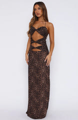 Baby Of Mine Halter Maxi Dress Exotic Spot