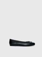 Therapy Laine Square Toe Ballet Flats Black