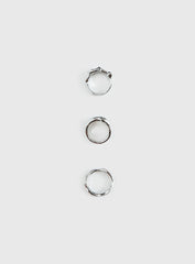 Two Young Hearts Ring Pack Silver