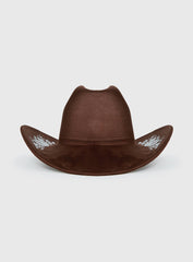 Another Level Embroidered Cowboy Hat Brown
