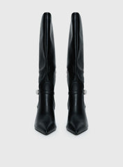 Billini Domineca Knee High Heeled Boots Black
