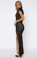 Made You Stare Maxi Dress Black