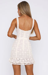 Lights Out Mini Dress Off White