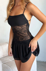 Paris Lights Mini Dress Black