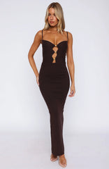 Break It Off Maxi Dress Espresso