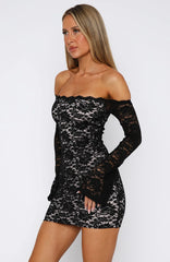 Run This Town Lace Mini Dress Black