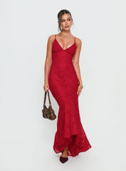 Cyrene Maxi Dress Red