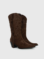 Therapy Chaos Cowboy Boots Brown