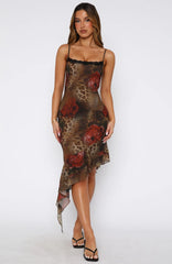 Should Know Better Midi Dress Exotic Rose